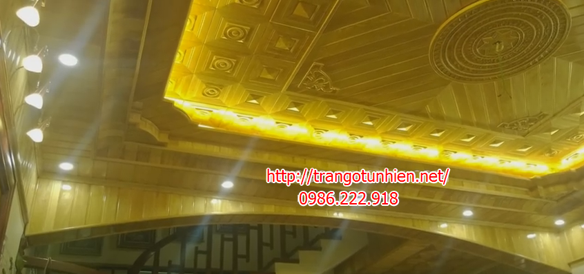 trần gỗ tự nhiên đẹp