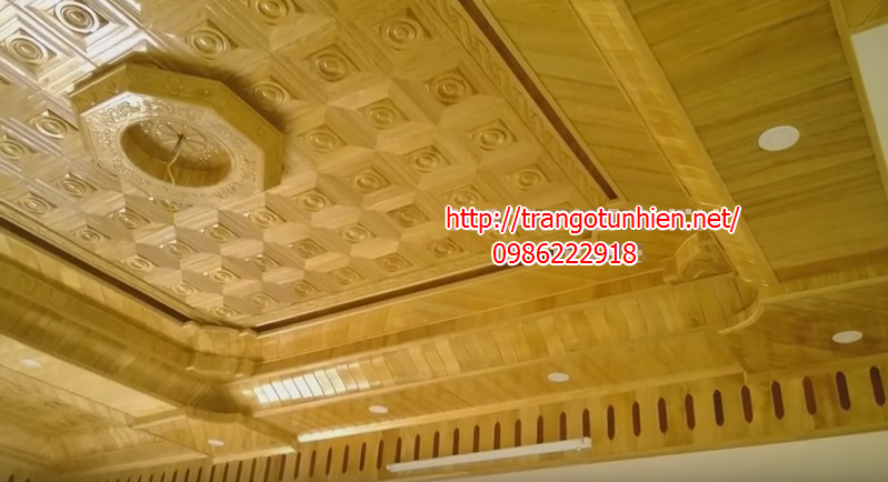 trần gỗ tự nhiên đẹp TG19