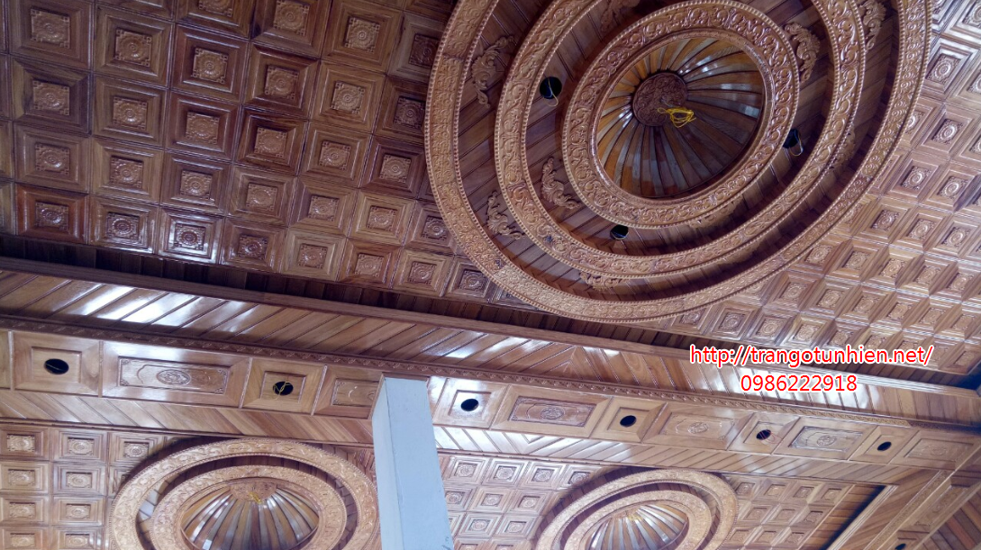 trần gỗ sồi tự nhiên